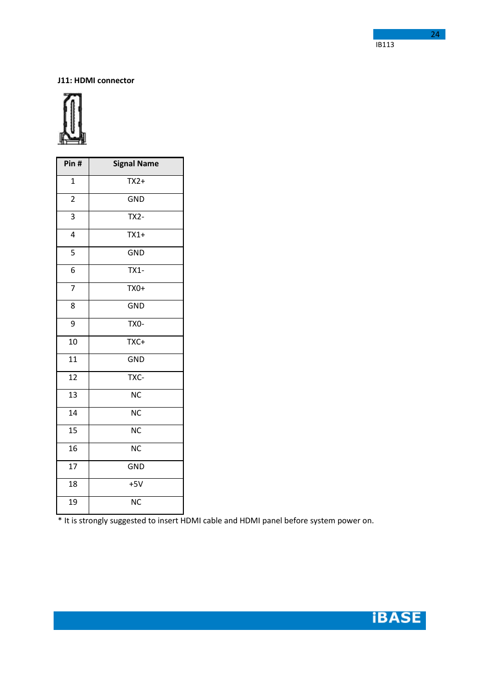 IBASE IB113 User Manual | Page 24 / 63