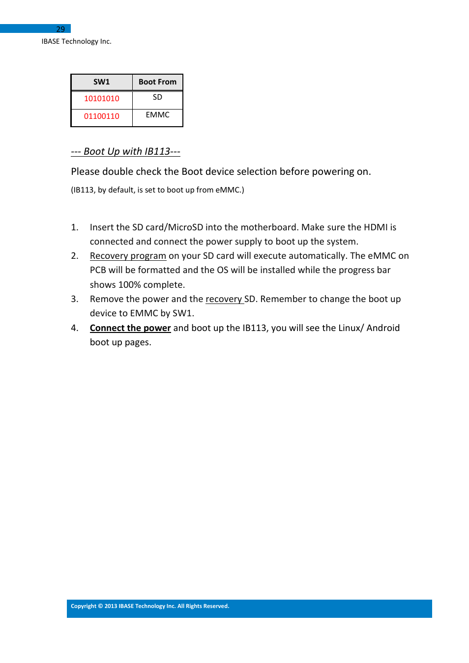 IBASE IB113 User Manual | Page 29 / 63