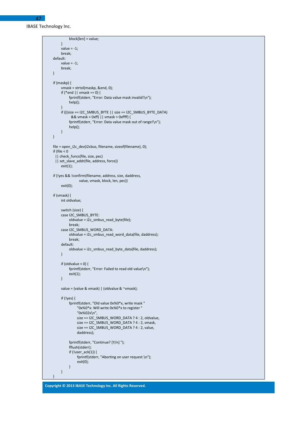 IBASE IB113 User Manual | Page 47 / 63
