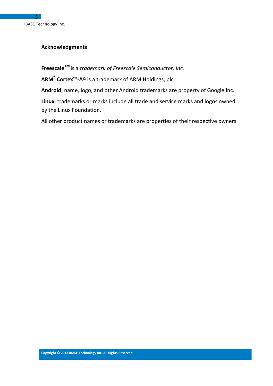 IBASE IB113 User Manual | Page 5 / 63