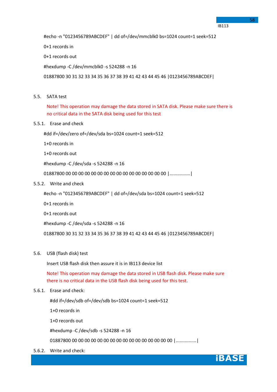 IBASE IB113 User Manual | Page 58 / 63