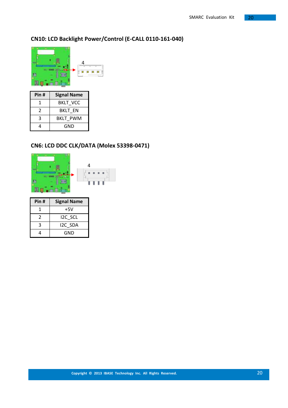 IBASE SMARC-EVK1 User Manual | Page 20 / 92