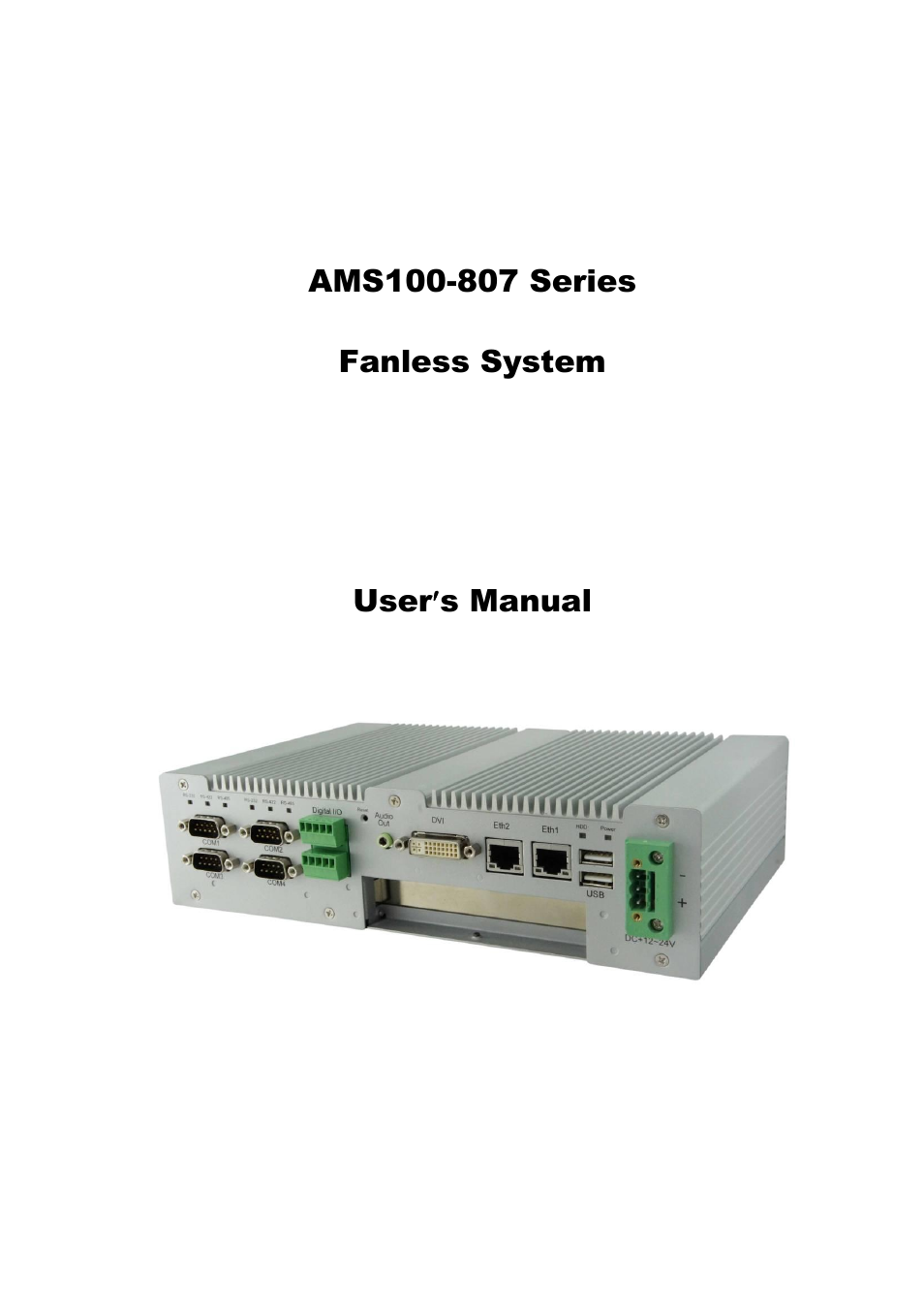 IBASE AMS100-807 User Manual | 12 pages