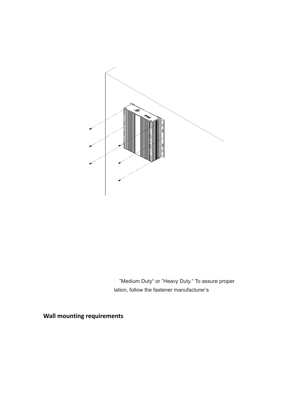 Mounting ami200 to the wall, Wall mounting requirements | IBASE AMI200 User Manual | Page 17 / 27