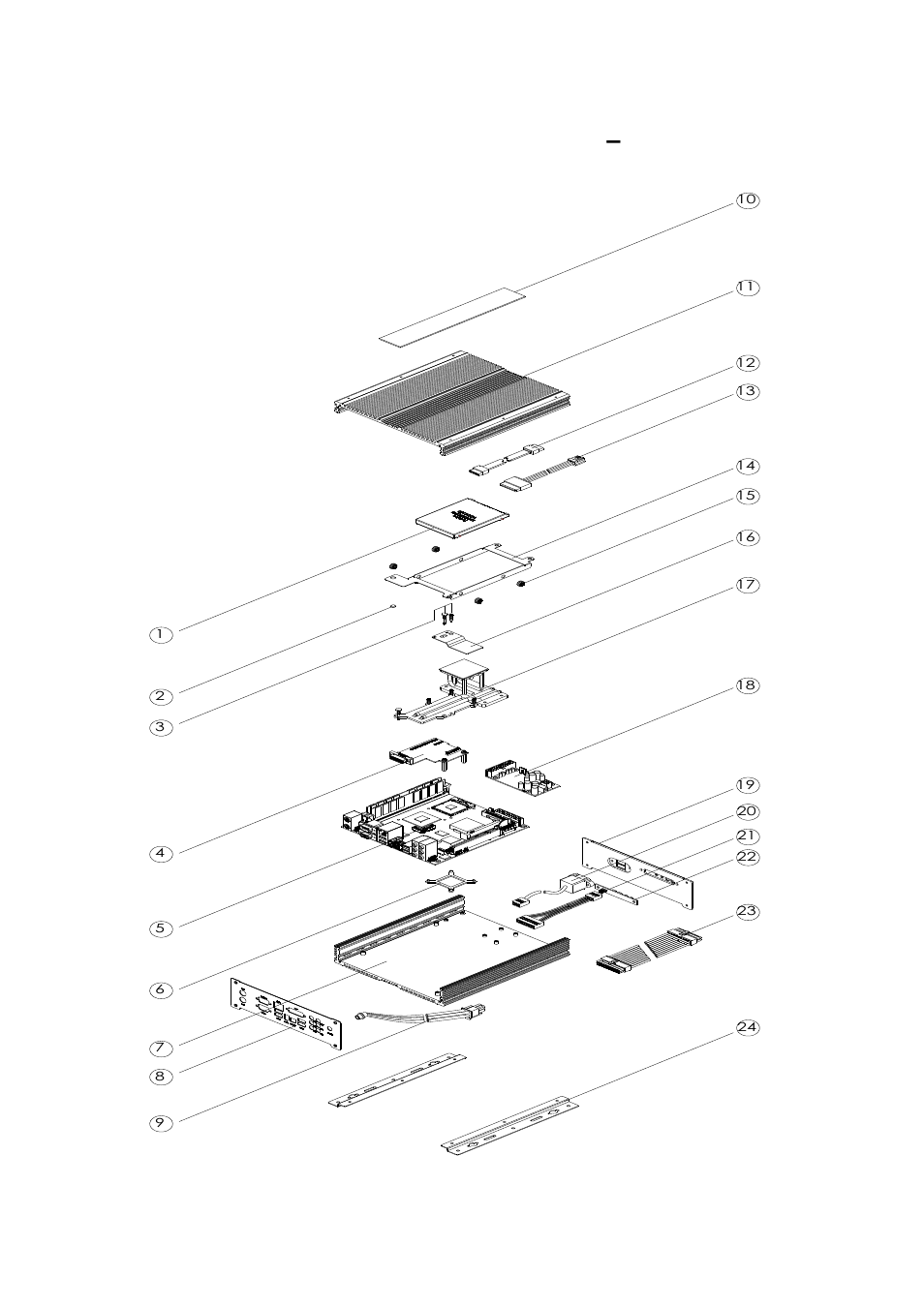 Exploded view of the ami200 assembly – ami200-9 | IBASE AMI200 User Manual | Page 19 / 27