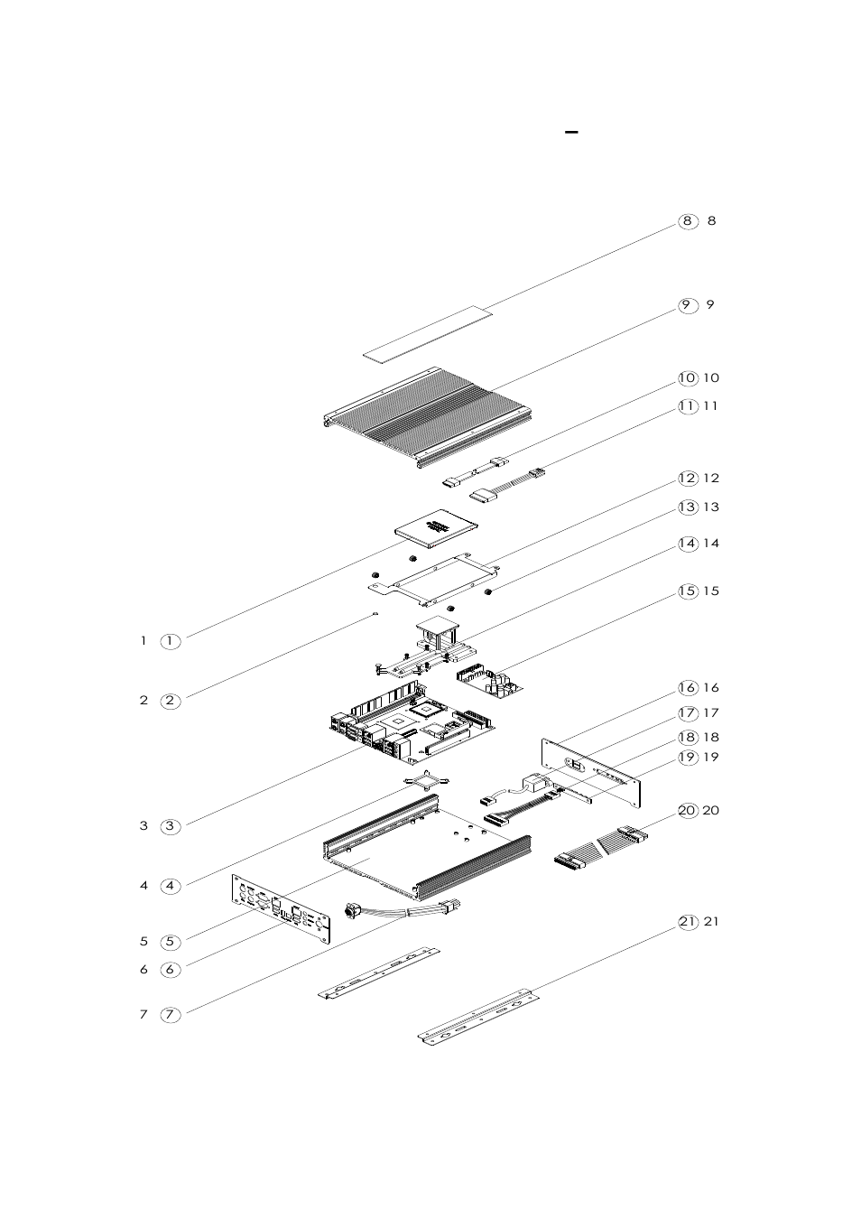 Exploded view of the ami200 assembly – ami200-8 | IBASE AMI200 User Manual | Page 21 / 27