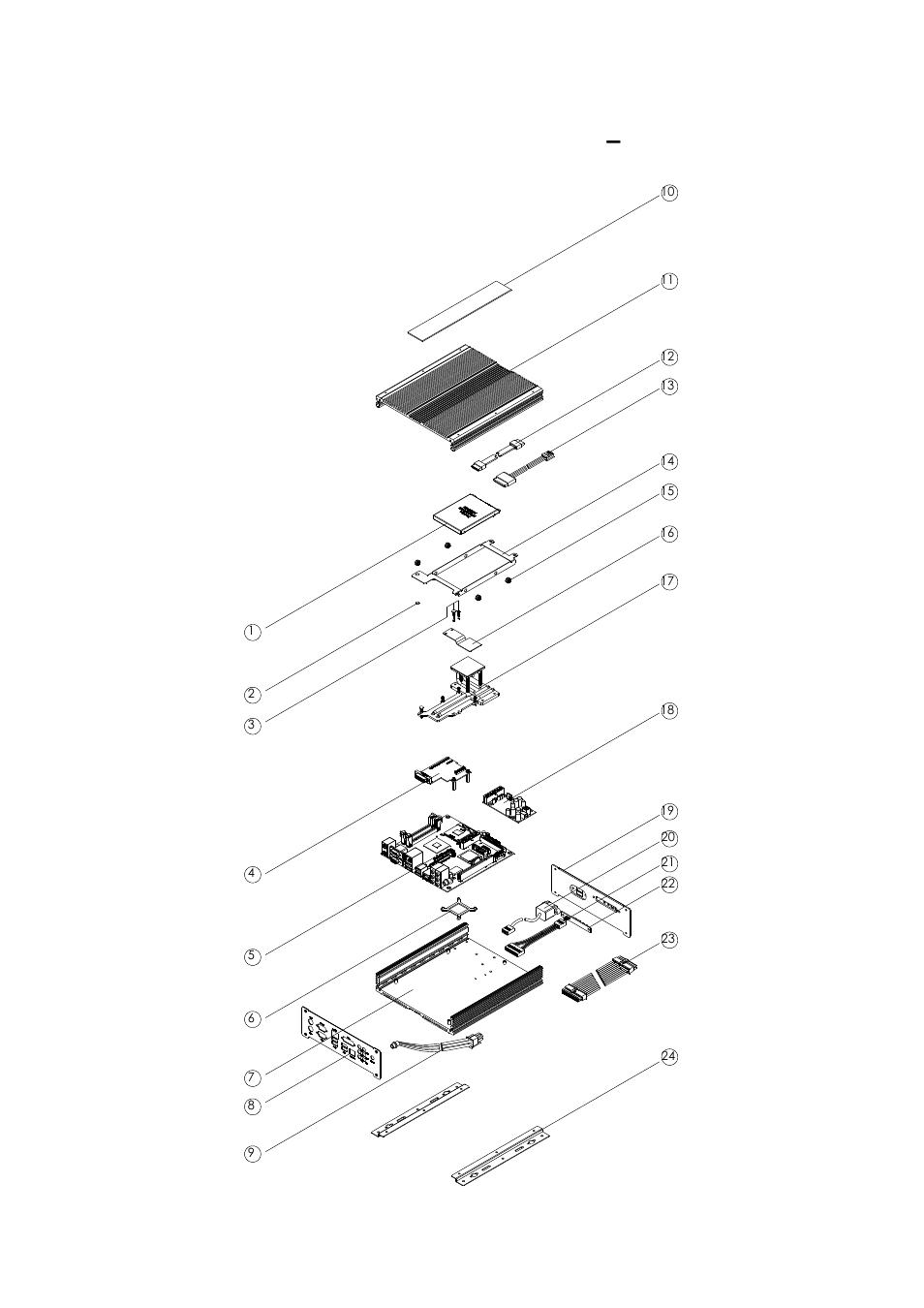 Exploded view of the ami200 assembly – ami200-945f | IBASE AMI200 User Manual | Page 23 / 27
