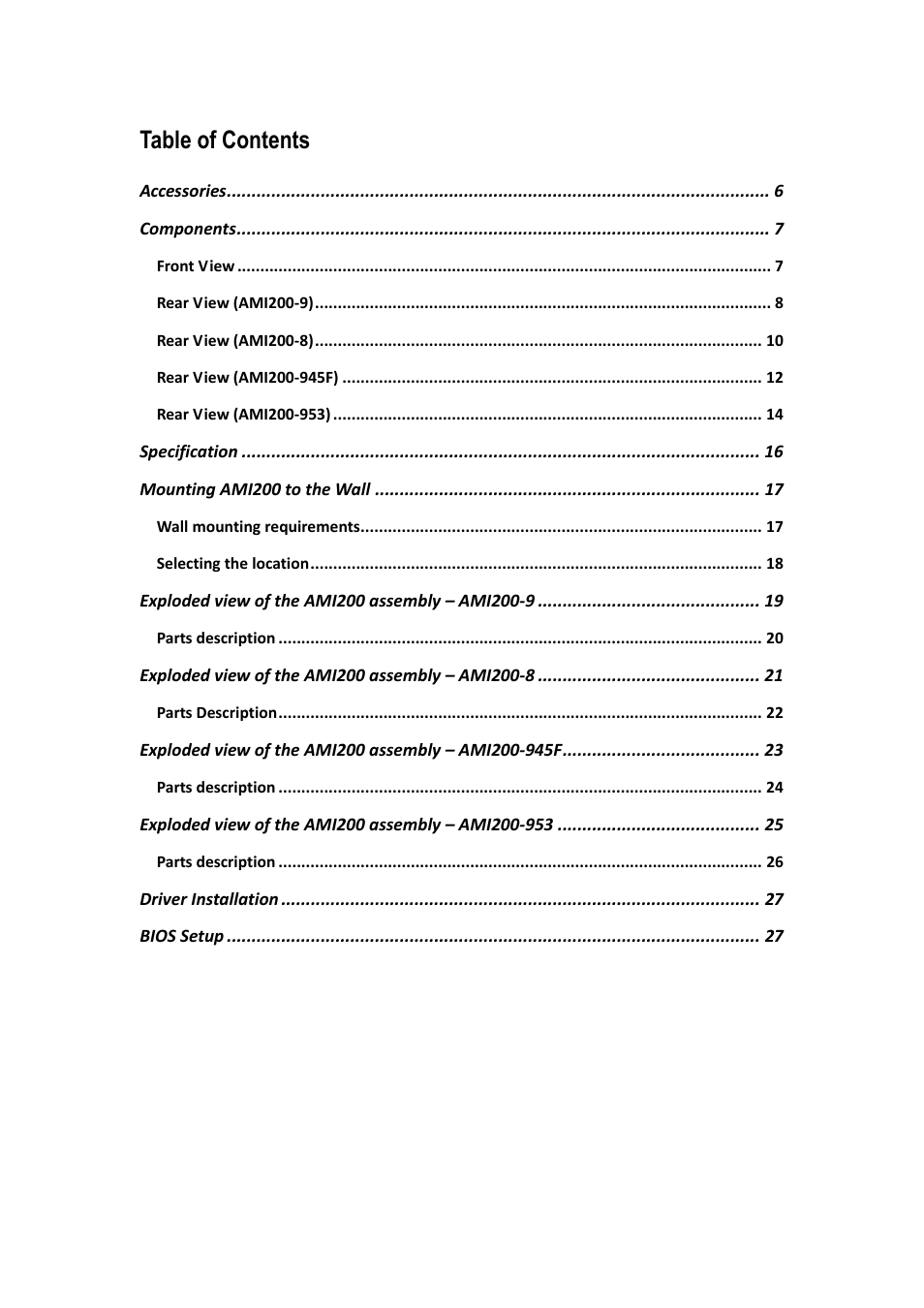 IBASE AMI200 User Manual | Page 3 / 27