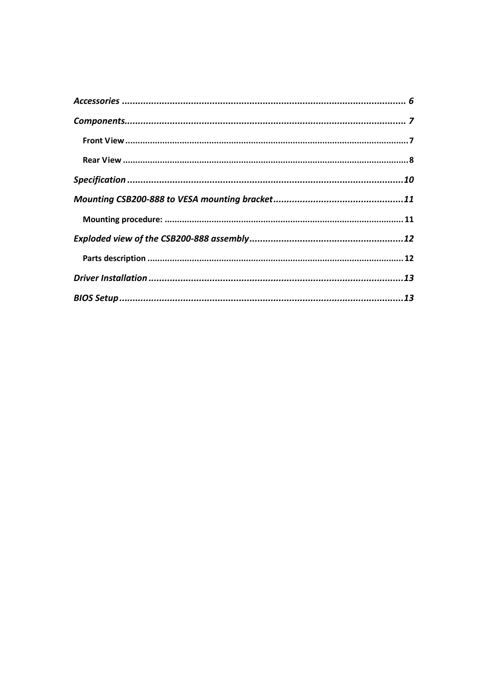 IBASE CSB200-888 User Manual | Page 3 / 13