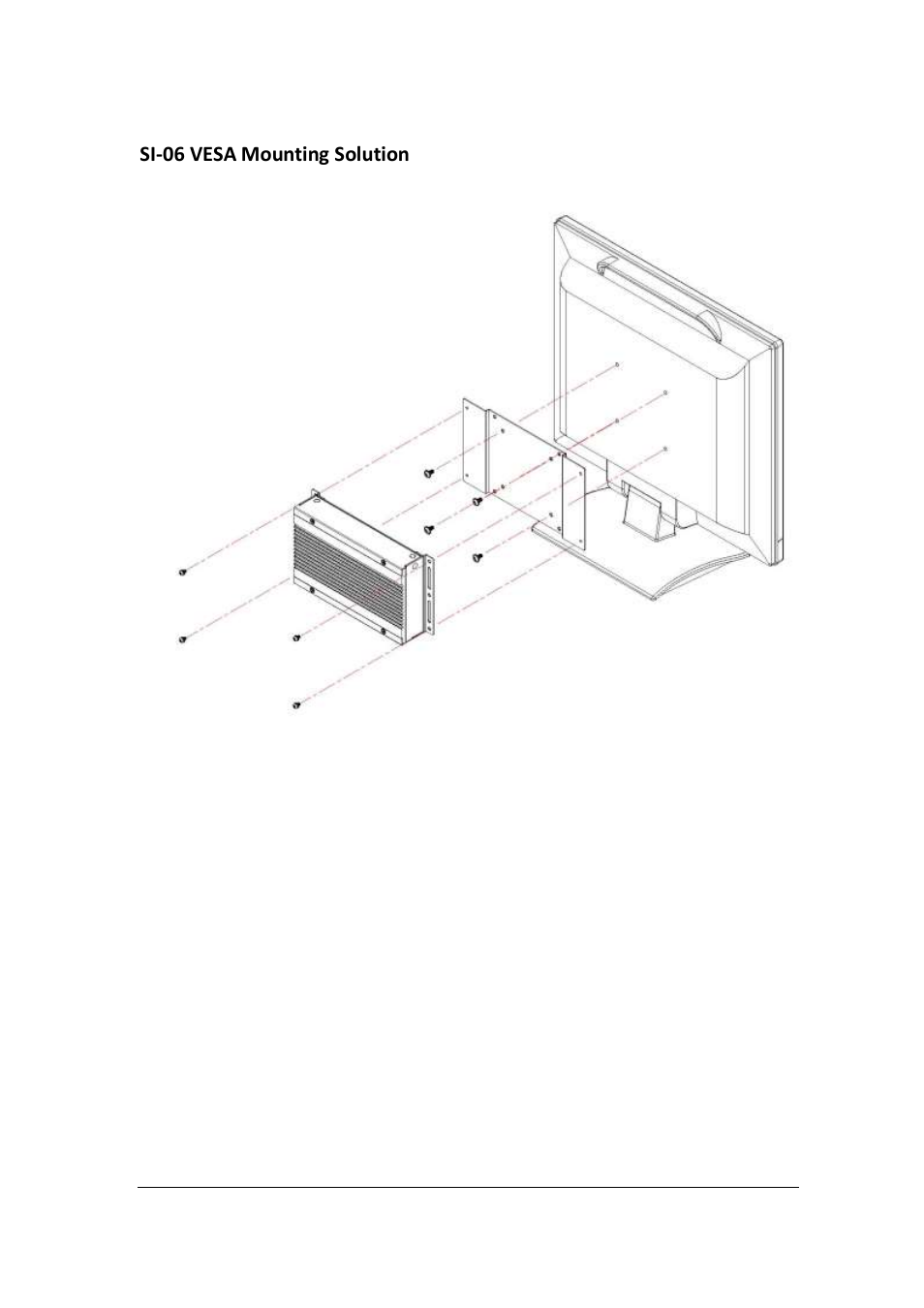 Si-06 vesa mounting solution | IBASE SI-06 User Manual | Page 13 / 44