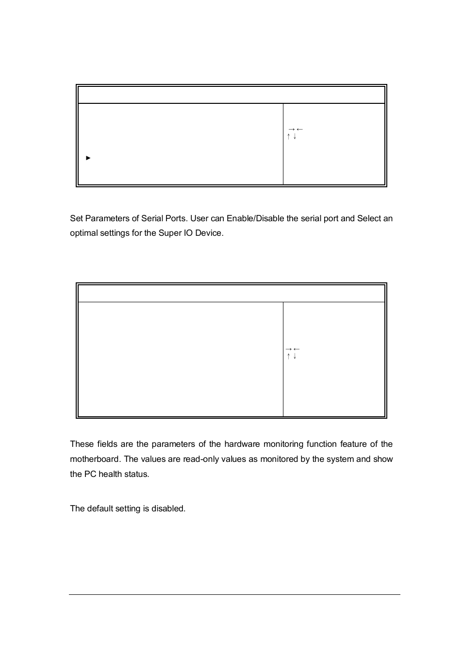 27 super io configuration, H/w monitor | IBASE SI-06 User Manual | Page 27 / 44