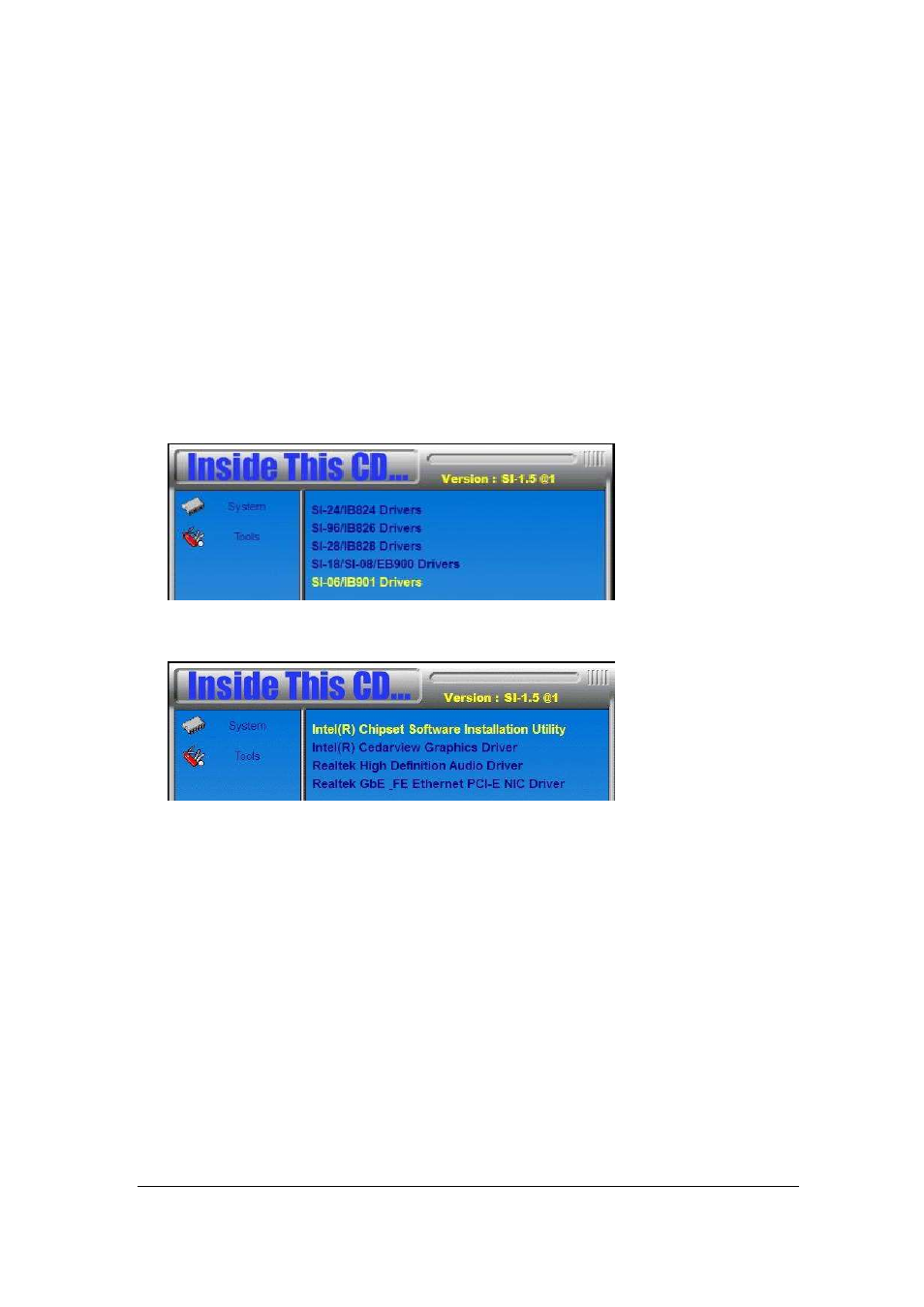 Drivers installation | IBASE SI-06 User Manual | Page 35 / 44
