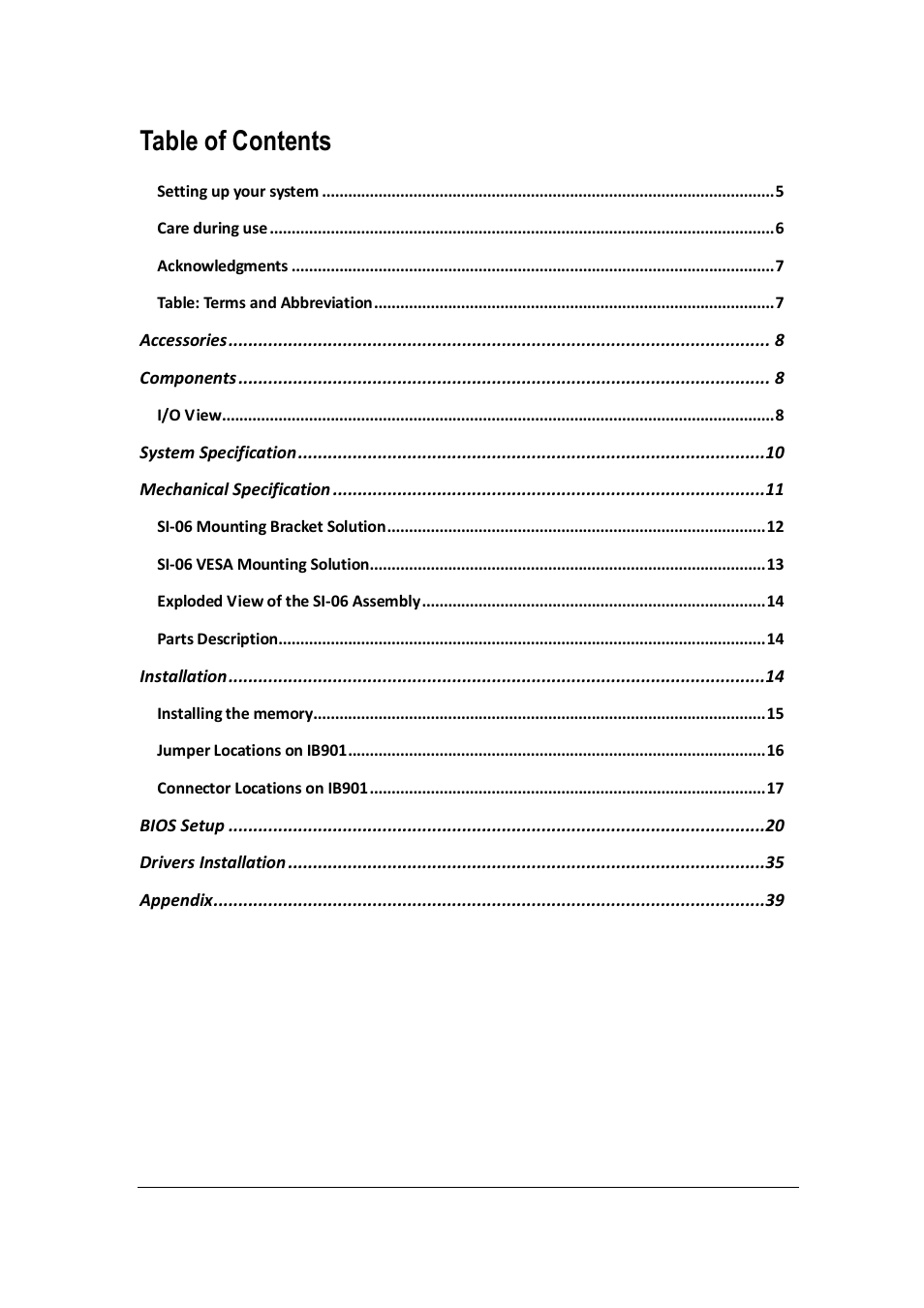 IBASE SI-06 User Manual | Page 4 / 44