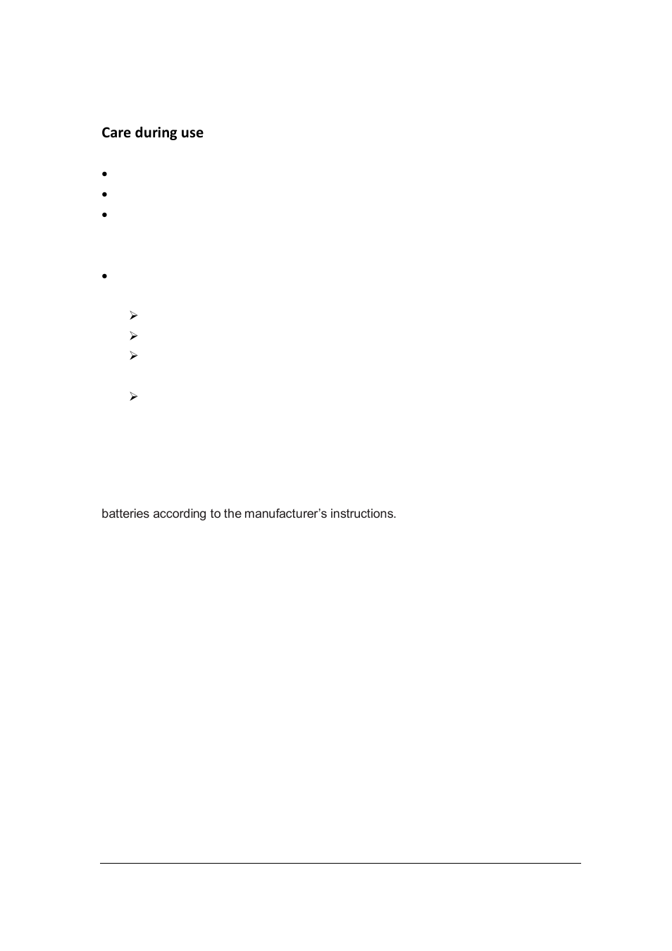 Care during use | IBASE SI-06 User Manual | Page 6 / 44