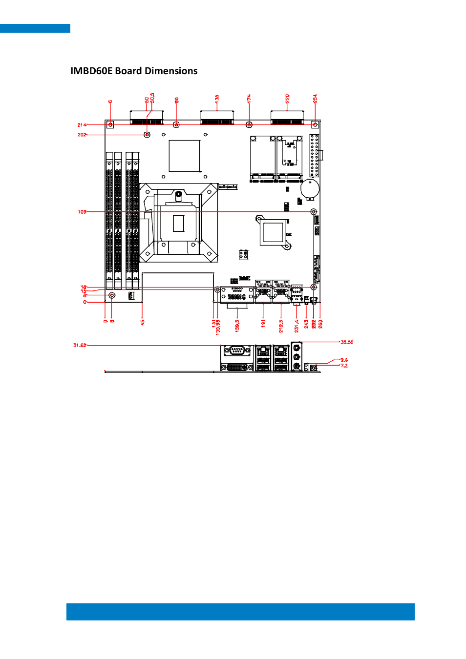 Imbd60e board dimensions | IBASE SI-60E User Manual | Page 19 / 103