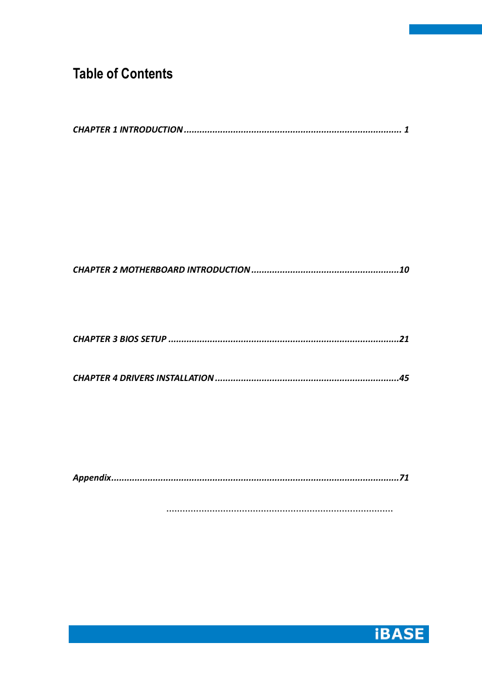 IBASE SI-60E User Manual | Page 4 / 103