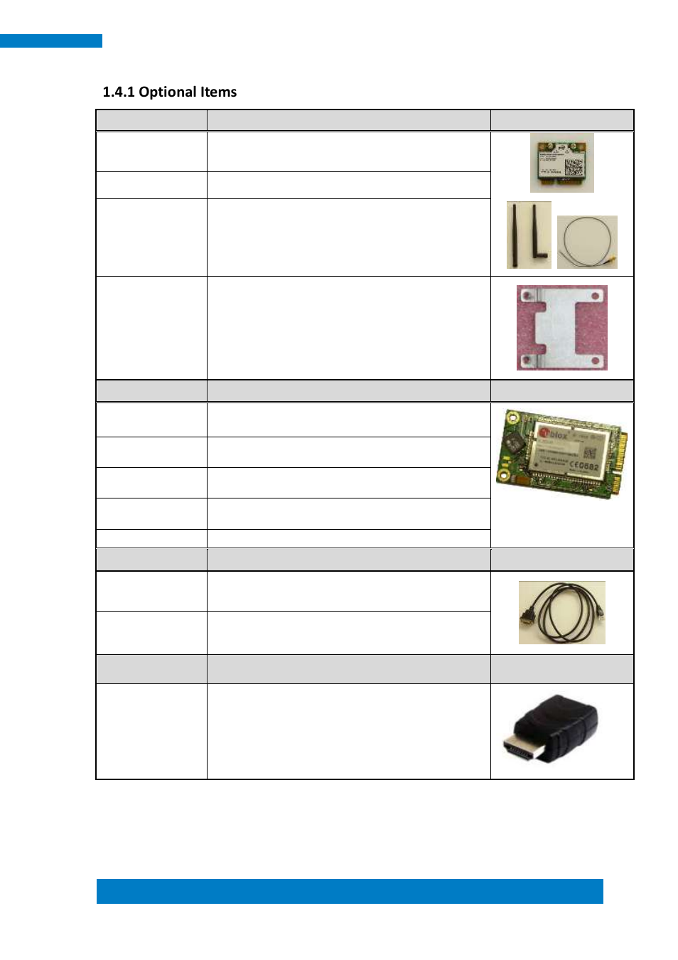 1 optional items | IBASE SI-102-N User Manual | Page 13 / 51