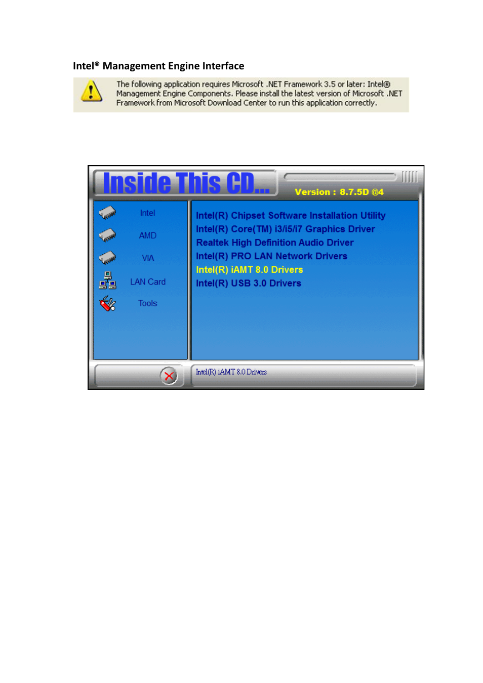 Intel® management engine interface | IBASE IOPS-76 User Manual | Page 32 / 36