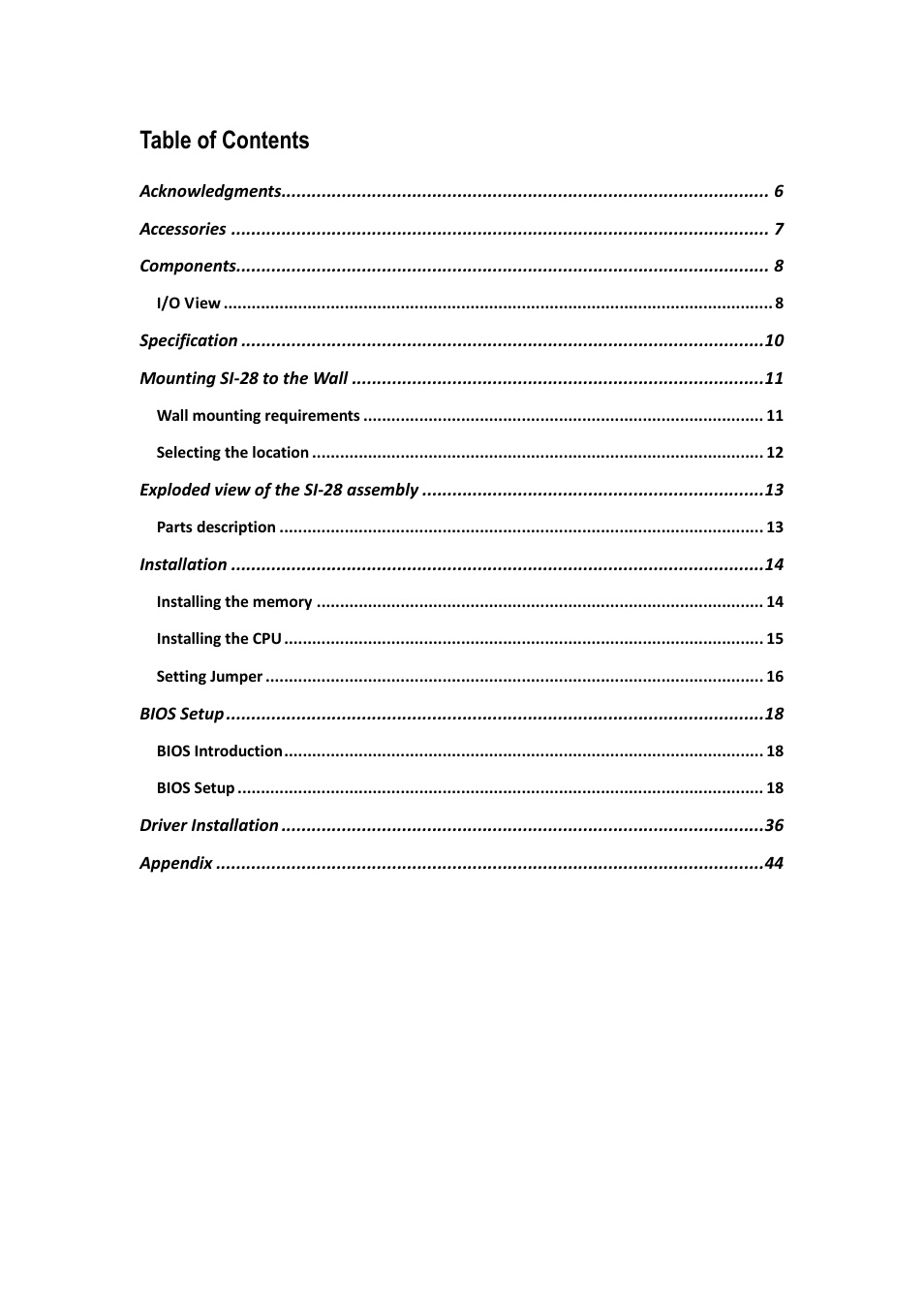 IBASE SI-28 User Manual | Page 3 / 44