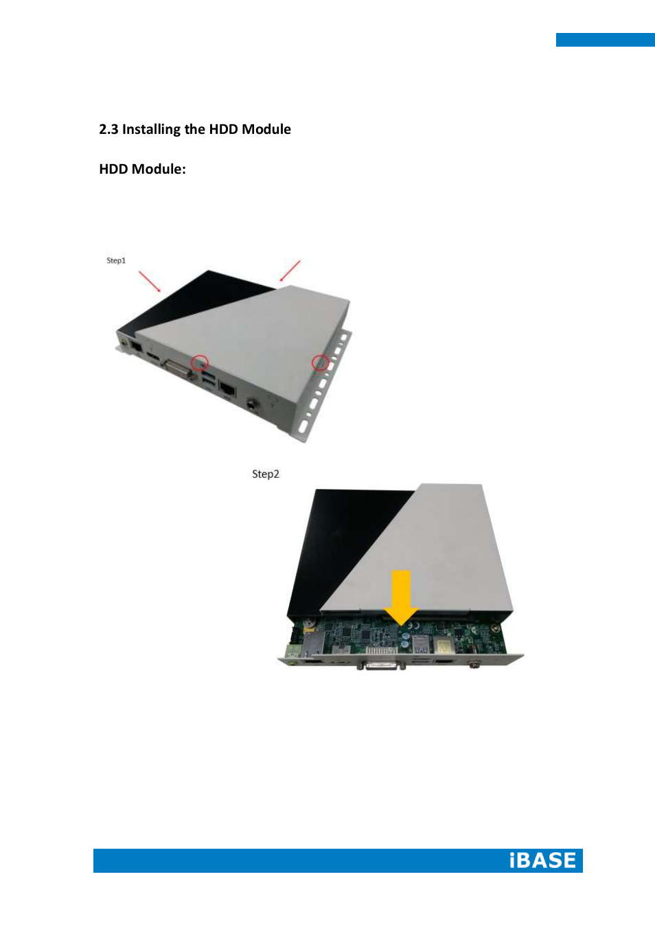 3 installing the hdd module hdd module | IBASE SI-62 User Manual | Page 16 / 73