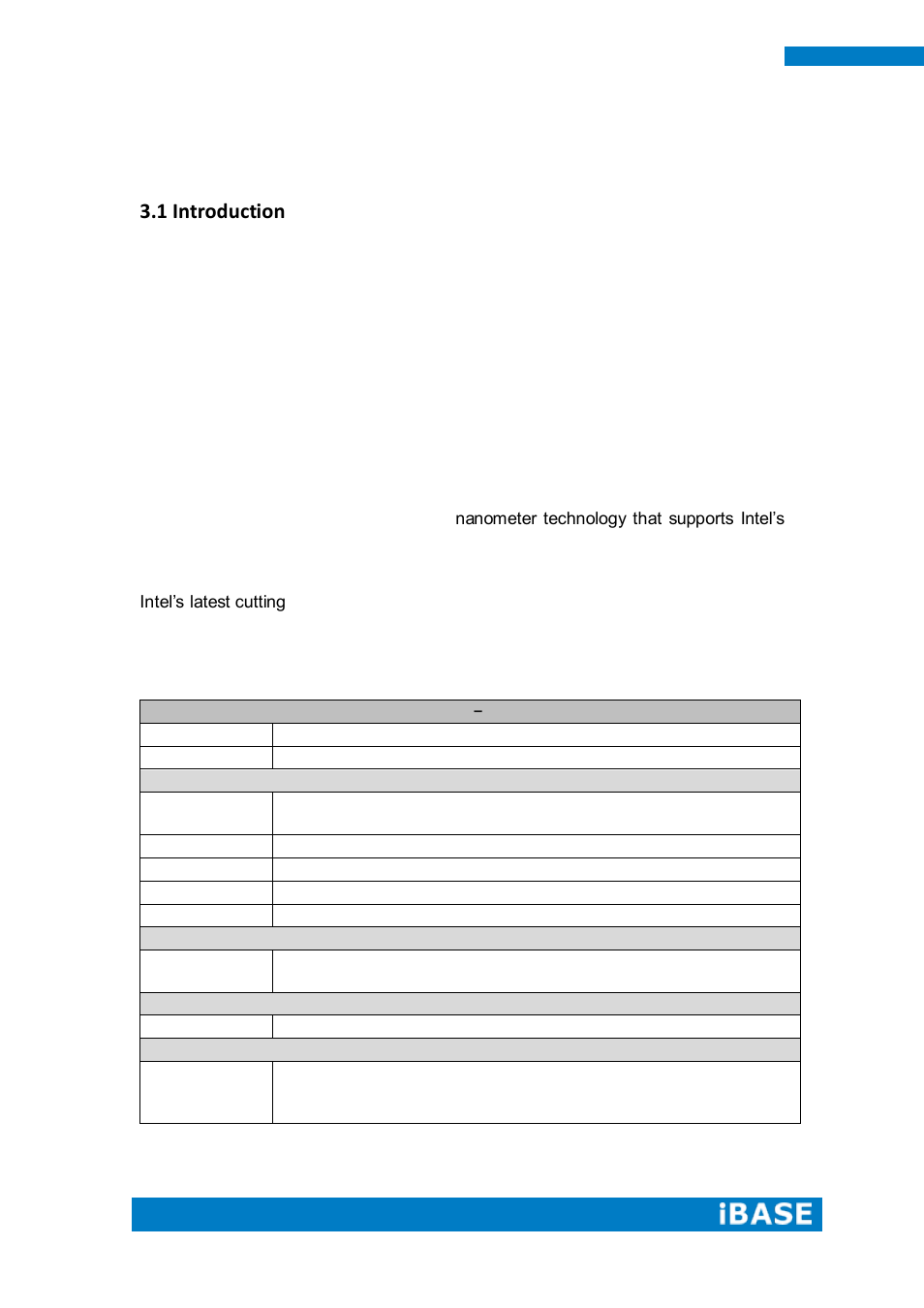 Chapter 3 motherboard introduction, 1 introduction | IBASE SI-62 User Manual | Page 18 / 73