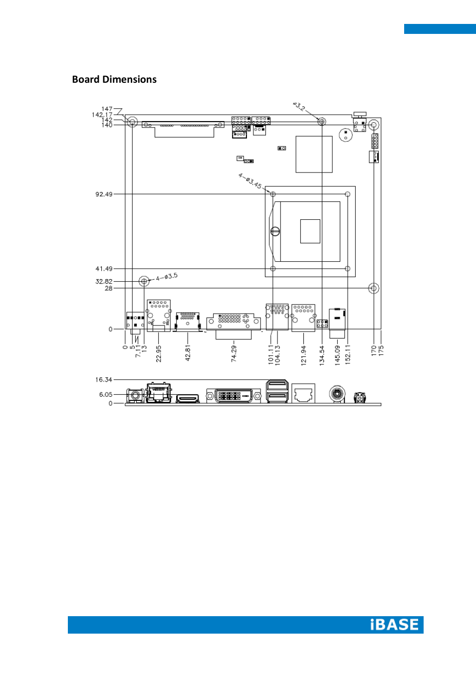Board dimensions | IBASE SI-62 User Manual | Page 20 / 73