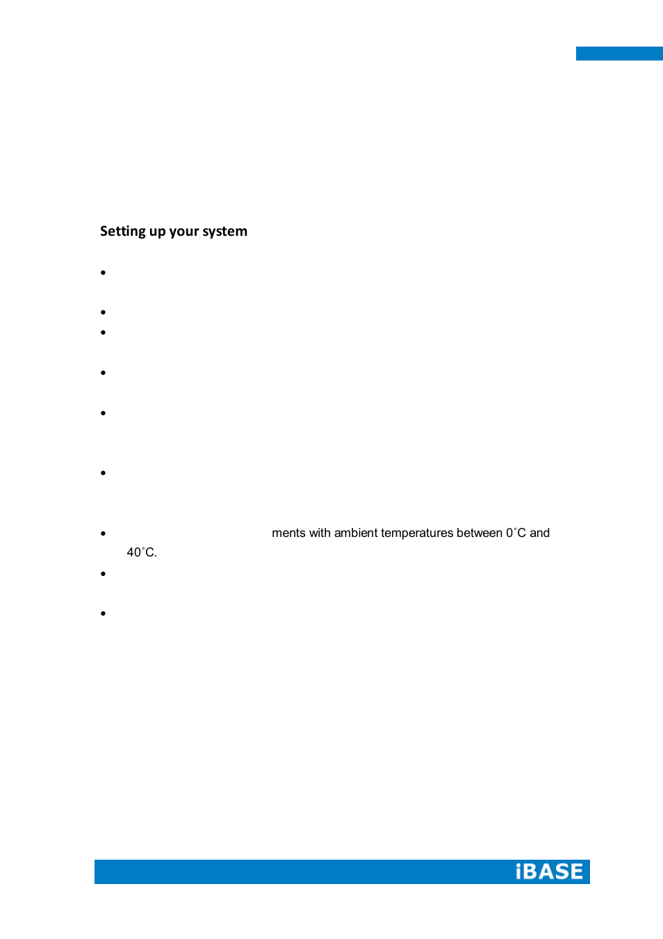 Safety information, Setting up your system | IBASE SI-62 User Manual | Page 5 / 73
