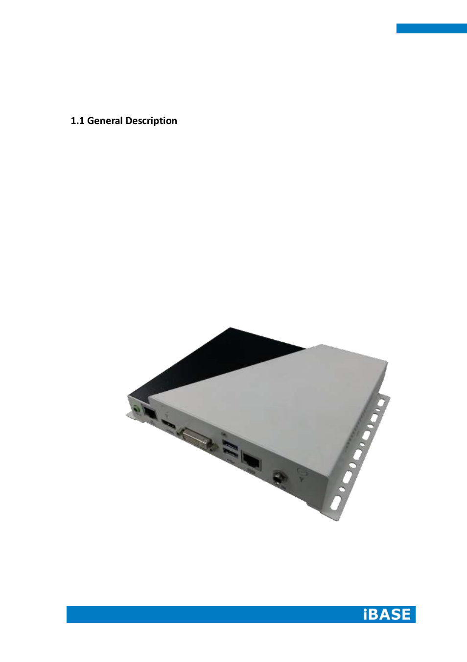 Chapter 1 introduction, 1 general description | IBASE SI-62 User Manual | Page 8 / 73