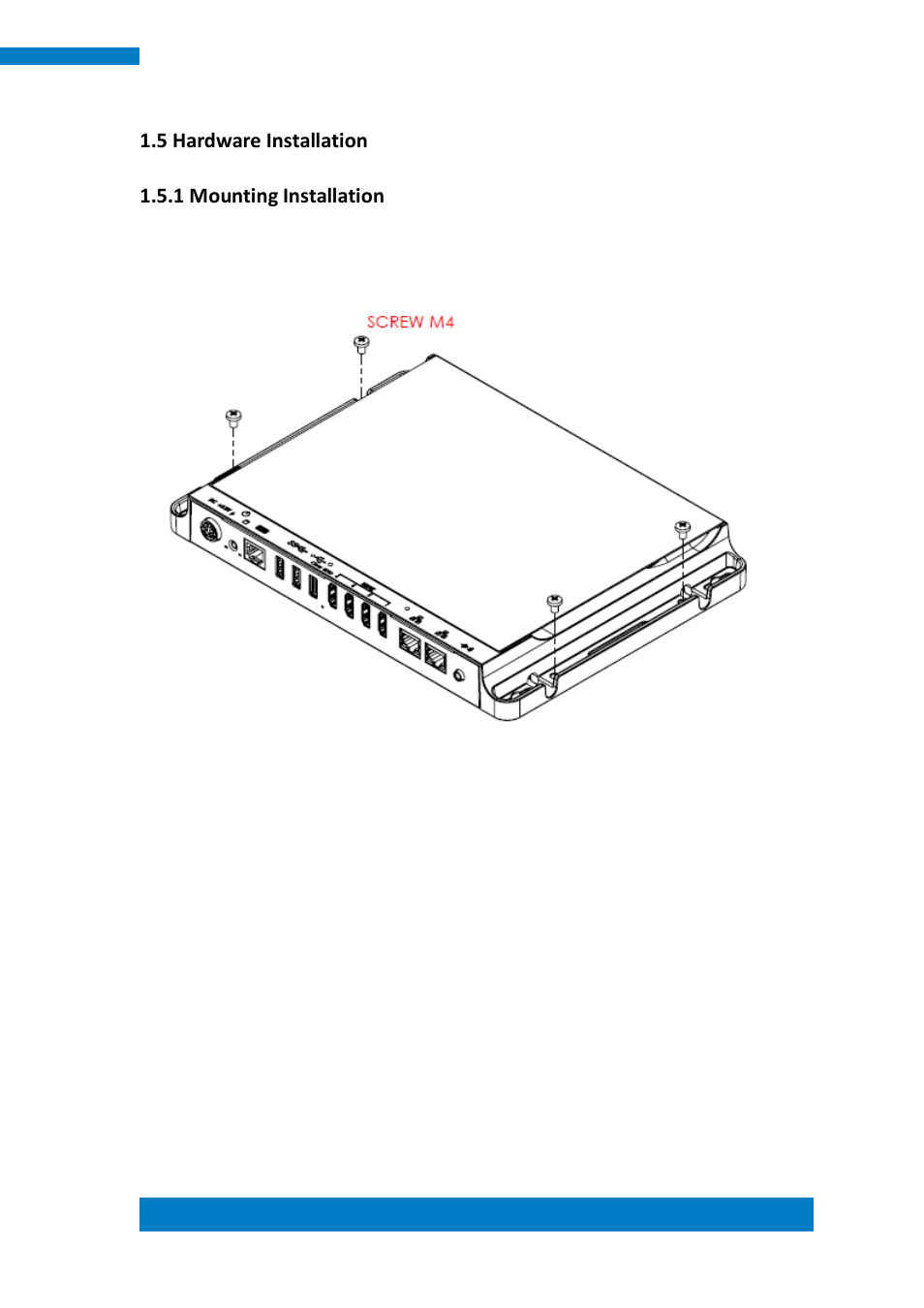 5 hardware installation, 1 mounting installation | IBASE SI-304 User Manual | Page 15 / 62