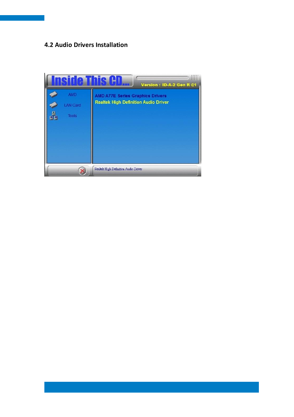 2 audio drivers installation | IBASE SI-304 User Manual | Page 45 / 62