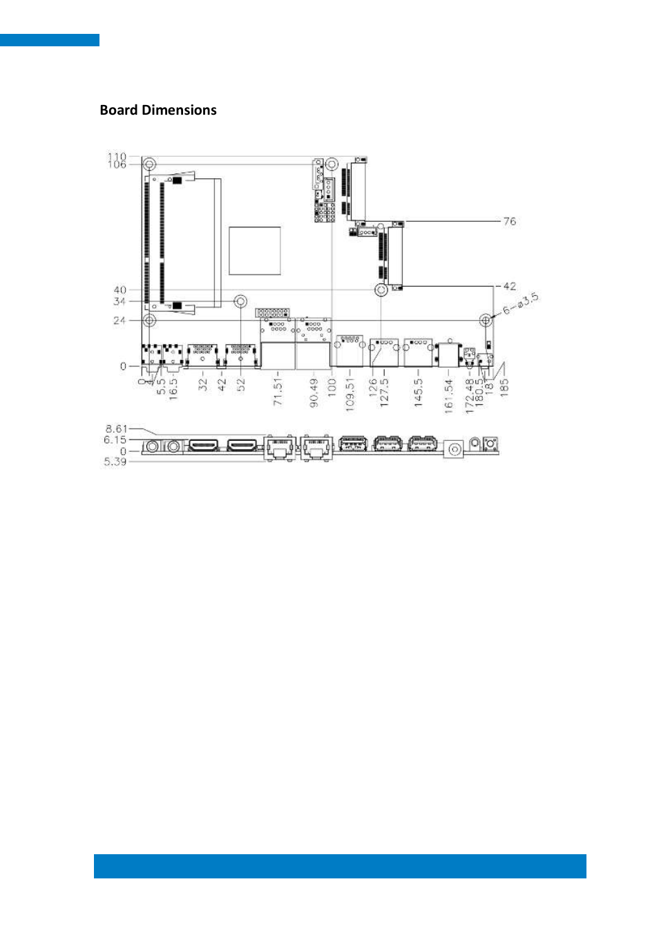 Board dimensions | IBASE SI-12 User Manual | Page 21 / 48