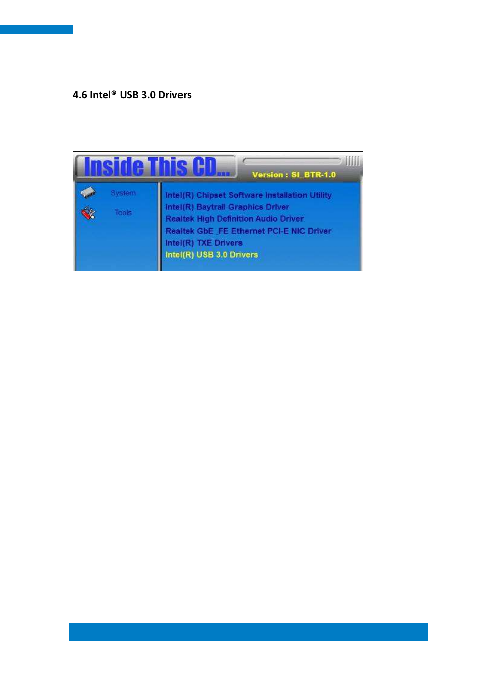 6 intel® usb 3.0 drivers | IBASE SI-12 User Manual | Page 45 / 48