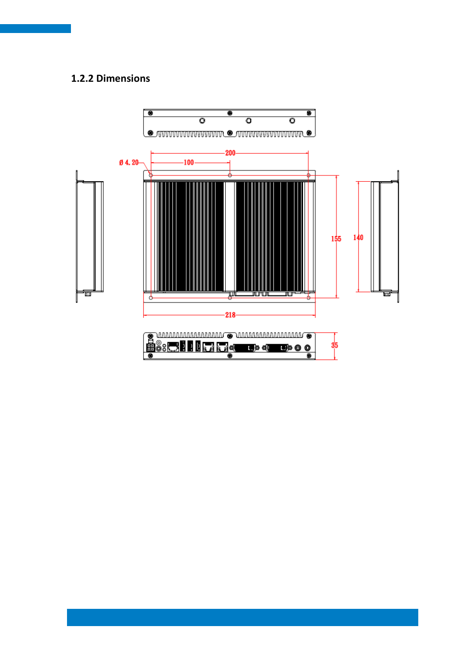 2 dimensions | IBASE SI-32-N User Manual | Page 11 / 50