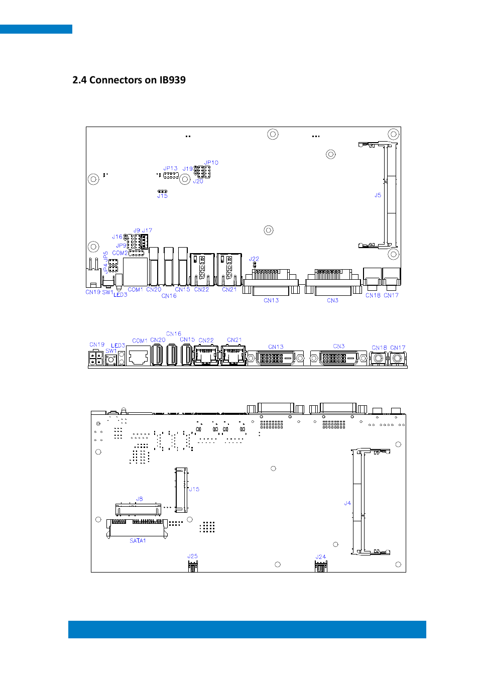 4 connectors on ib939 | IBASE SI-32-N User Manual | Page 23 / 50