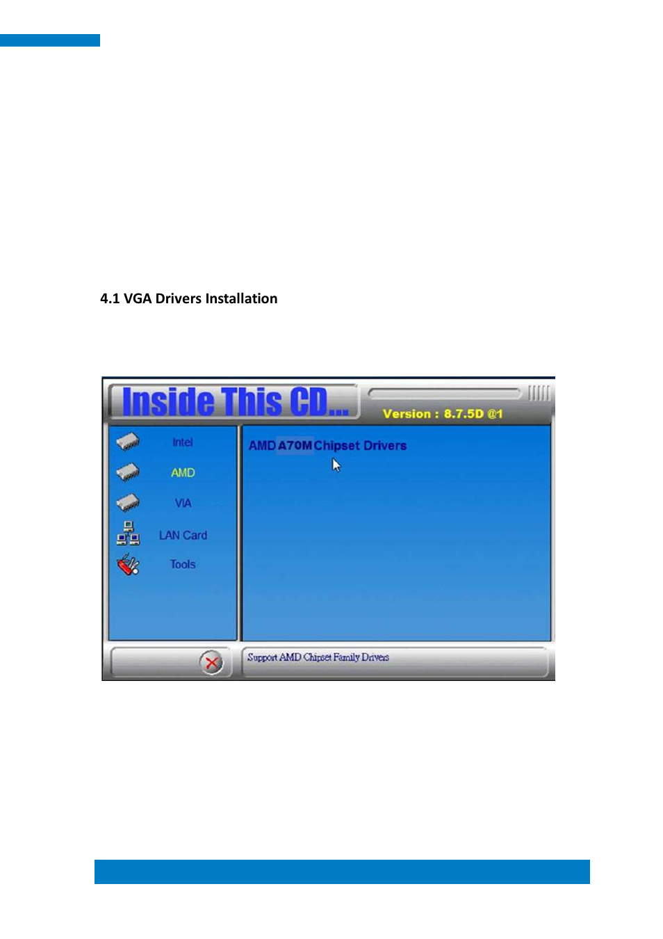 Chapter 4 drivers installation, 1 vga drivers installation | IBASE SI-32-N User Manual | Page 41 / 50