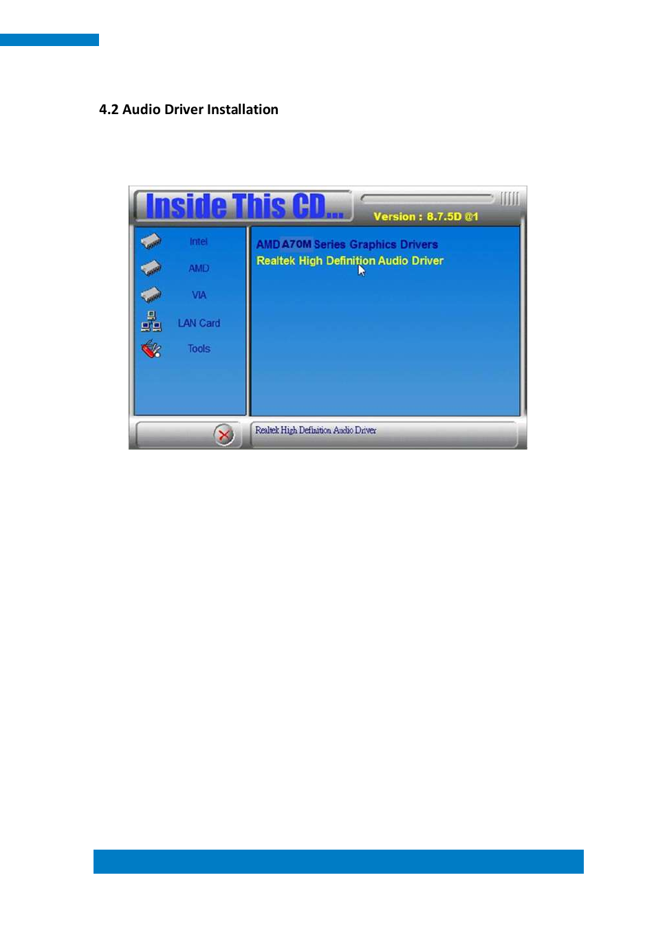 2 audio driver installation | IBASE SI-32-N User Manual | Page 45 / 50