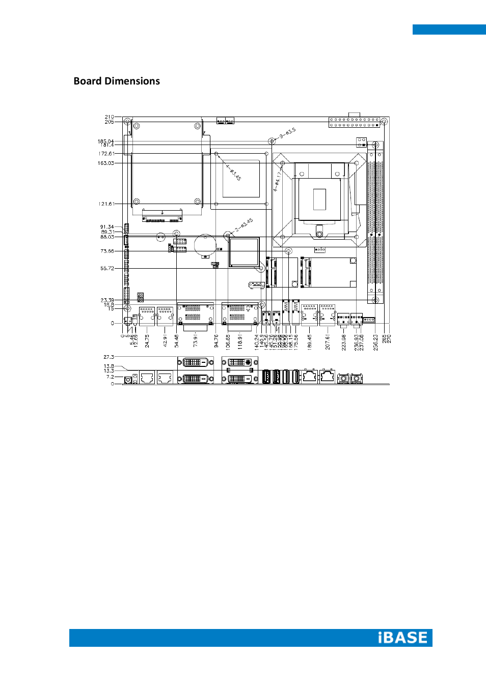 Board dimensions | IBASE SI-64 User Manual | Page 20 / 80