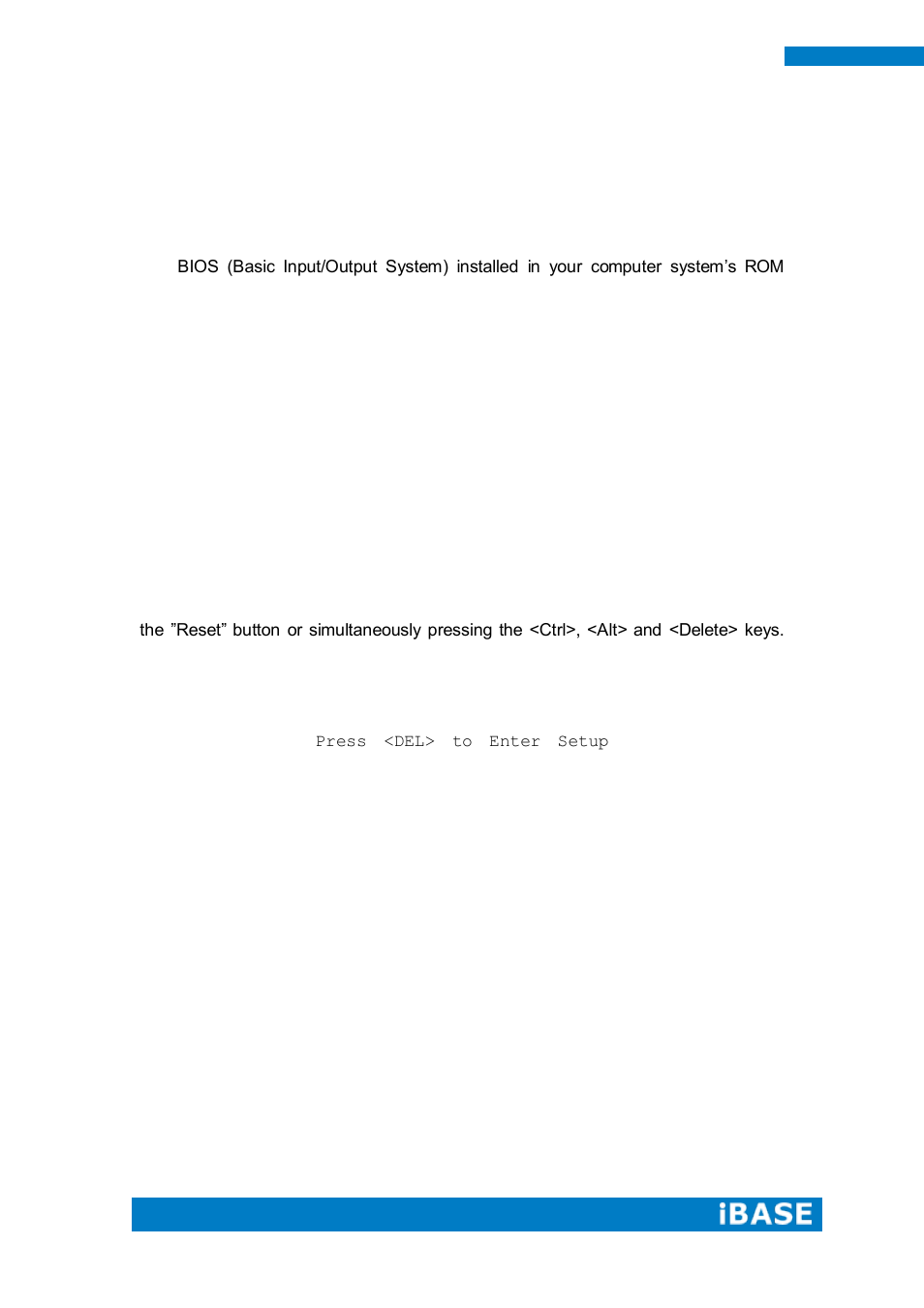 Chapter 4 bios setup | IBASE SI-64 User Manual | Page 30 / 80