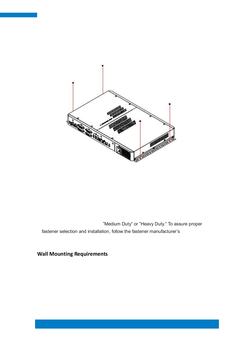 Appendix, A. mounting si-64 to the wall, Wall mounting requirements | IBASE SI-64 User Manual | Page 75 / 80