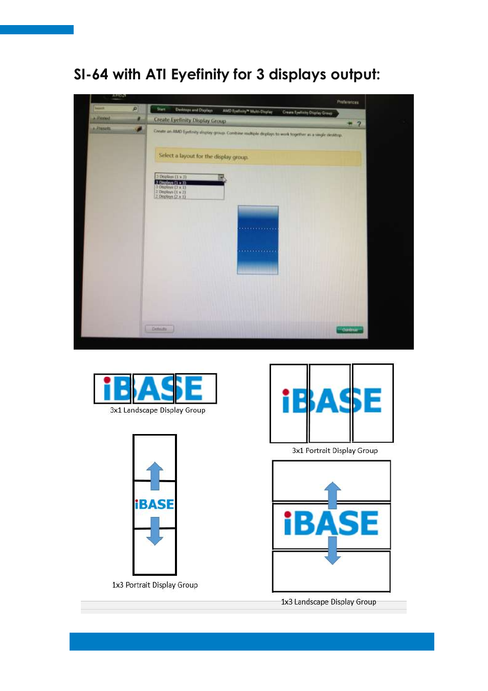 Si-64 with ati eyefinity for 3 displays output | IBASE SI-64 User Manual | Page 79 / 80