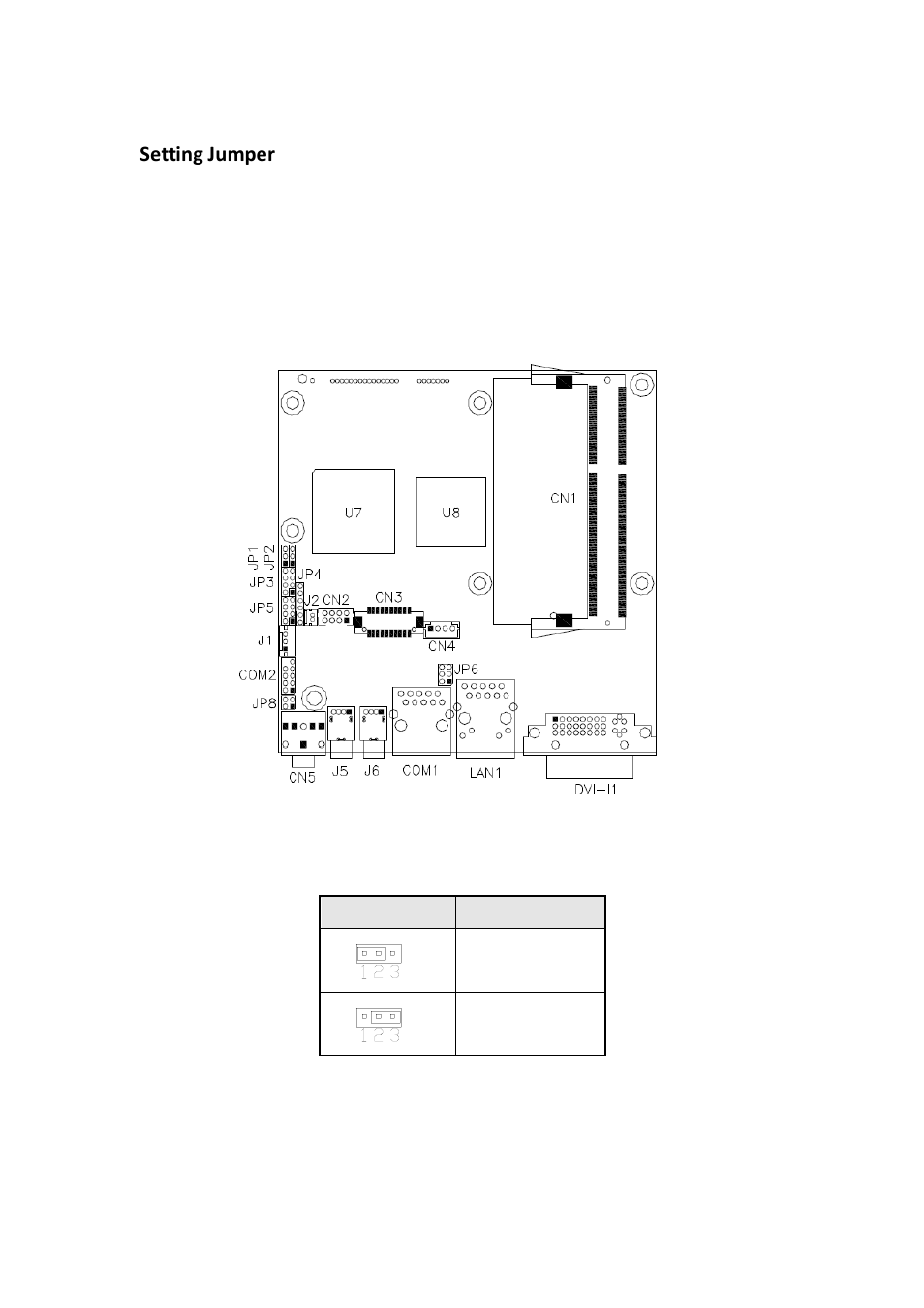 Setting jumper | IBASE SI-18 User Manual | Page 20 / 51