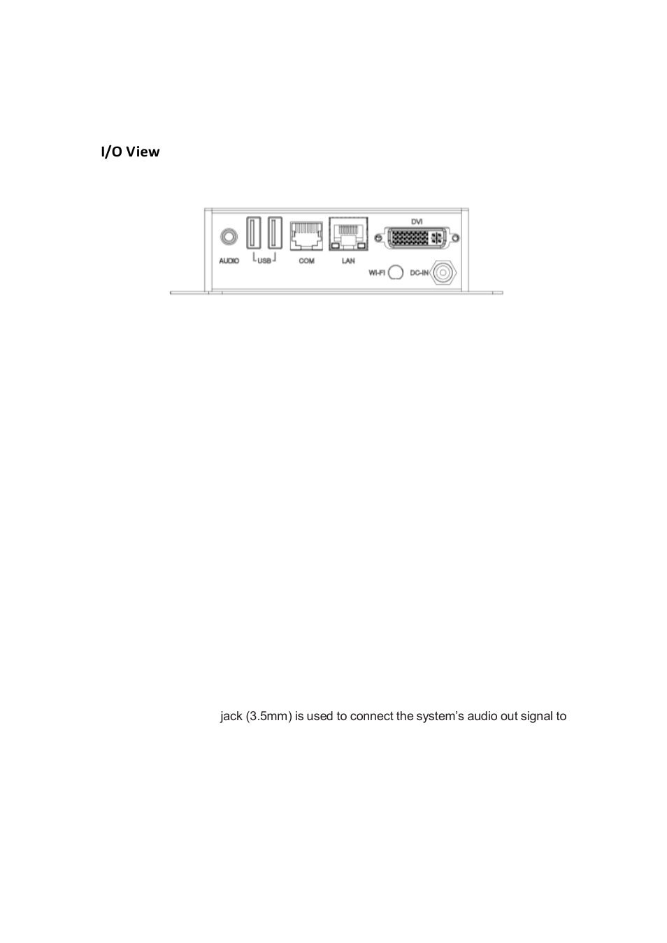 Components, I/o view | IBASE SI-18 User Manual | Page 9 / 51