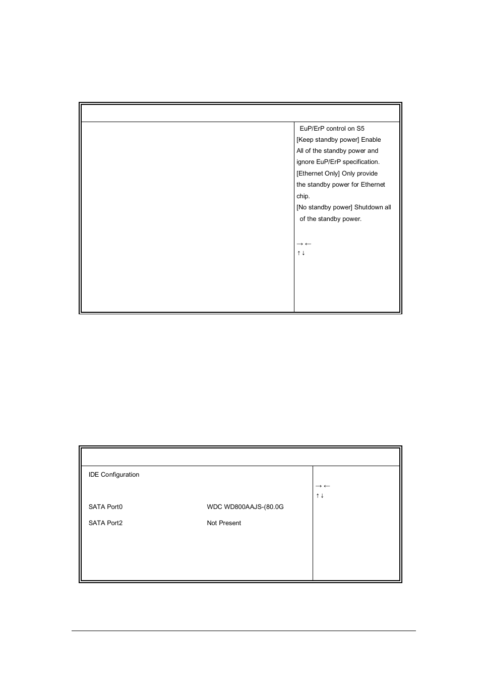 27 eup/erp power saving controller, Ide configuration | IBASE SI-38 User Manual | Page 27 / 49