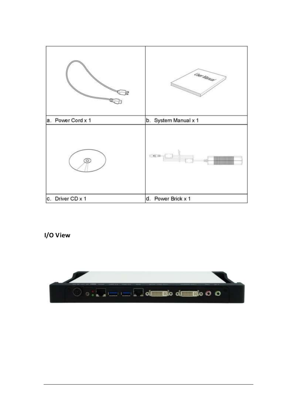 Accessories, Components, I/o view | IBASE SI-38 User Manual | Page 8 / 49