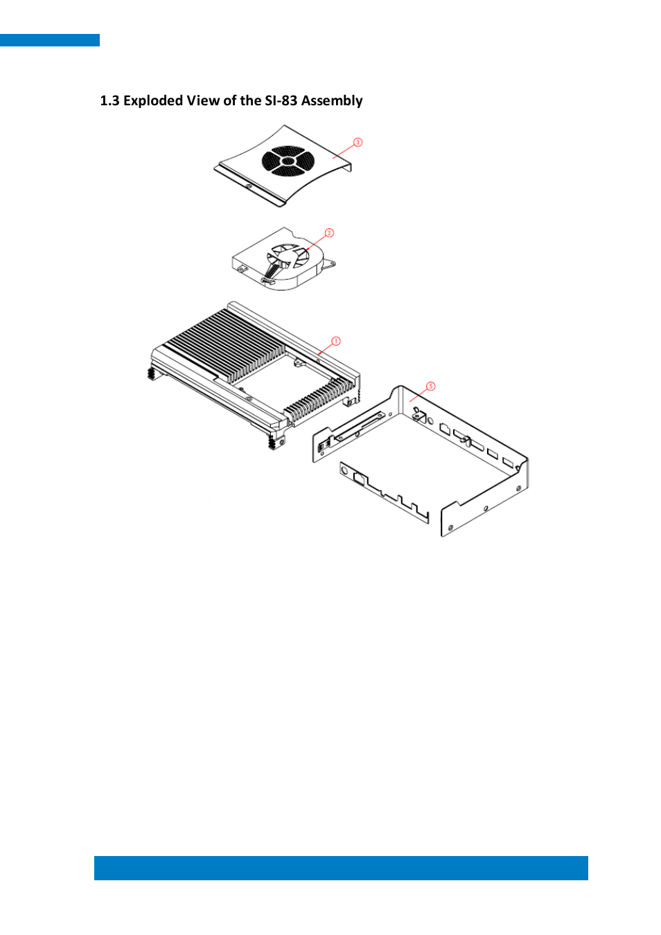 3 exploded view of the si-83 assembly | IBASE SI-83 User Manual | Page 13 / 78