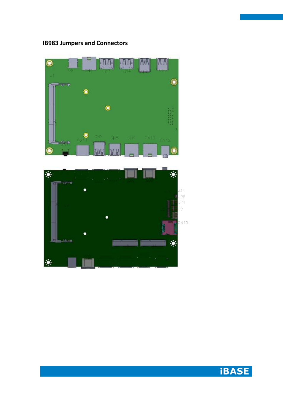 Ib983 jumpers and connectors | IBASE SI-83 User Manual | Page 24 / 78