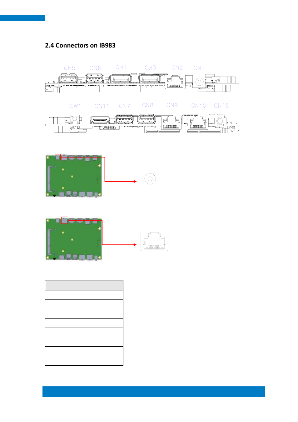 4 connectors on ib983 | IBASE SI-83 User Manual | Page 29 / 78