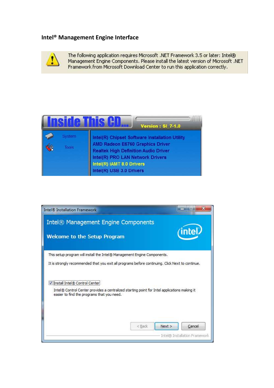 Intel® management engine interface | IBASE SI-58 User Manual | Page 67 / 73