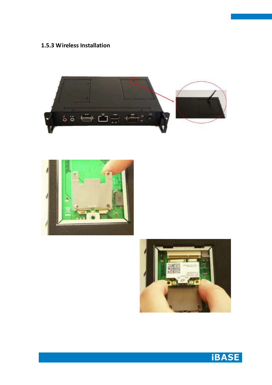 3 wireless installation | IBASE IOPS-18 User Manual | Page 16 / 46