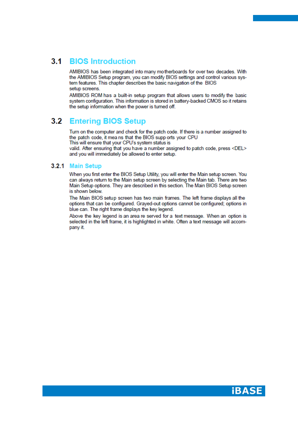 Chapter 3 bios setup | IBASE IOPS-18 User Manual | Page 24 / 46
